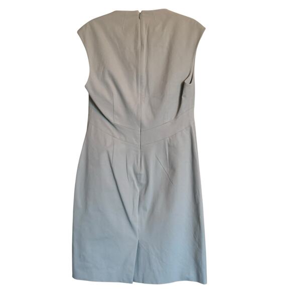 Banana‎ Republic Sz 12 Bi-Stretch Sheath Dress Gray Office Minimalist Preppy - Picture 2 of 11